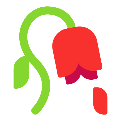 Microsoft design of the wilted flower emoji verson:Windows-11-22H2