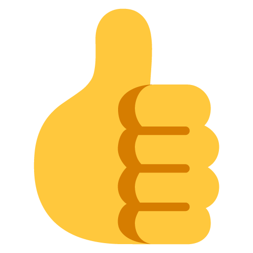 Microsoft design of the thumbs up emoji verson:Windows-11-22H2
