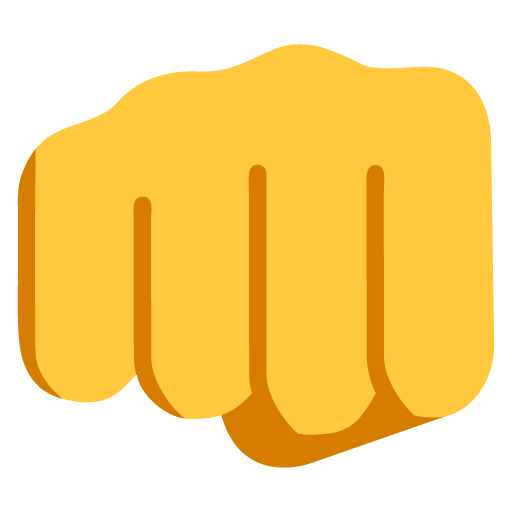 Microsoft design of the oncoming fist emoji verson:Windows-11-22H2