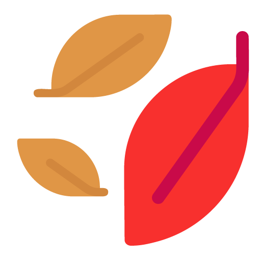 Microsoft design of the fallen leaf emoji verson:Windows-11-22H2