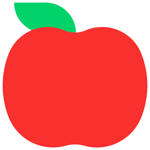 Microsoft design of the red apple emoji verson:Windows-11-22H2