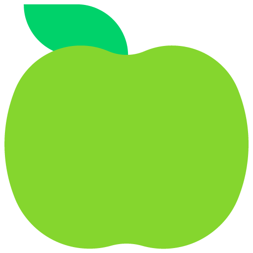 Microsoft design of the green apple emoji verson:Windows-11-22H2
