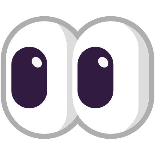 Microsoft design of the eyes emoji verson:Windows-11-22H2