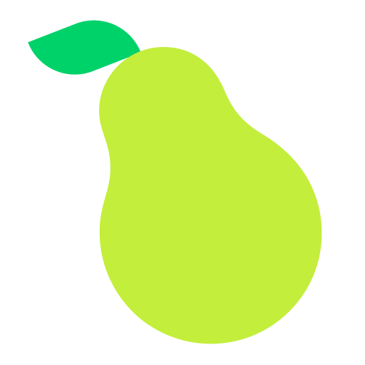 Microsoft design of the pear emoji verson:Windows-11-22H2