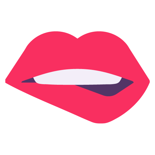 Microsoft design of the biting lip emoji verson:Windows-11-22H2
