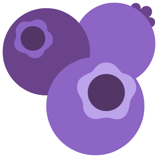 Microsoft design of the blueberries emoji verson:Windows-11-22H2