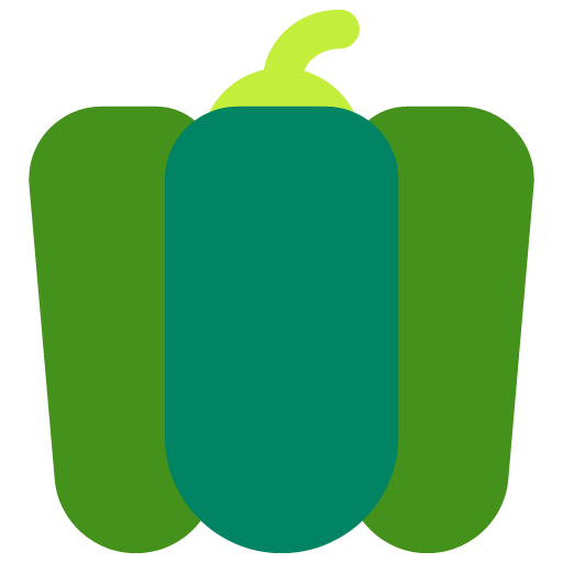 Microsoft design of the bell pepper emoji verson:Windows-11-22H2