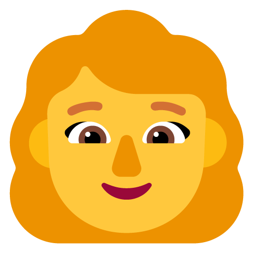 Microsoft design of the woman emoji verson:Windows-11-22H2