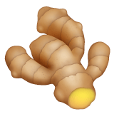 Whatsapp design of the ginger root emoji verson:2.23.2.72