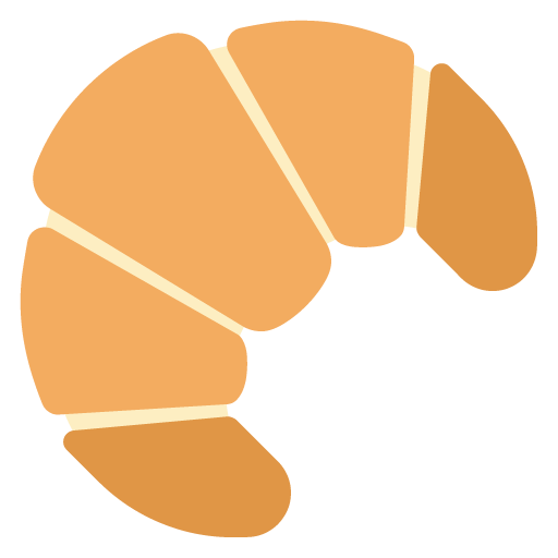 Microsoft design of the croissant emoji verson:Windows-11-22H2
