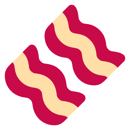 Microsoft design of the bacon emoji verson:Windows-11-22H2