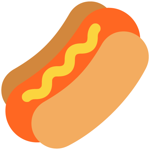Microsoft design of the hot dog emoji verson:Windows-11-22H2