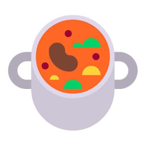 Microsoft design of the pot of food emoji verson:Windows-11-22H2
