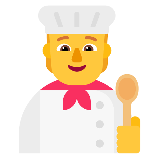 Microsoft design of the cook emoji verson:Windows-11-22H2