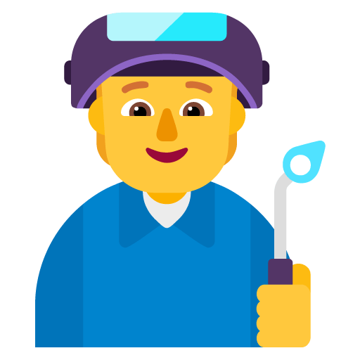 Microsoft design of the factory worker emoji verson:Windows-11-22H2