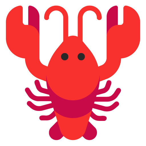 Microsoft design of the lobster emoji verson:Windows-11-22H2