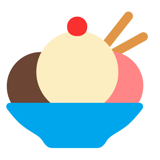 Microsoft design of the ice cream emoji verson:Windows-11-22H2
