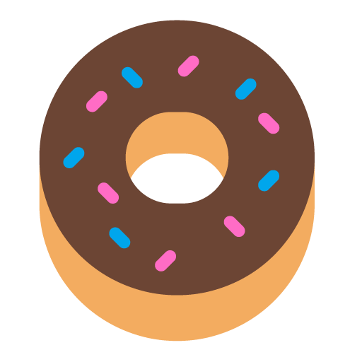 Microsoft design of the doughnut emoji verson:Windows-11-22H2