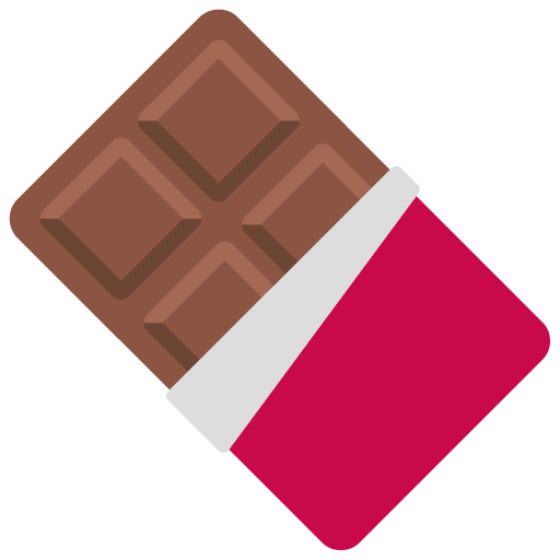 Microsoft design of the chocolate bar emoji verson:Windows-11-22H2