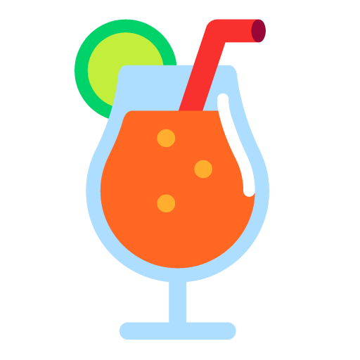 Microsoft design of the tropical drink emoji verson:Windows-11-22H2