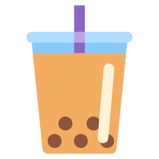Microsoft design of the bubble tea emoji verson:Windows-11-22H2