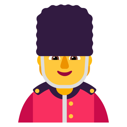Microsoft design of the guard emoji verson:Windows-11-22H2