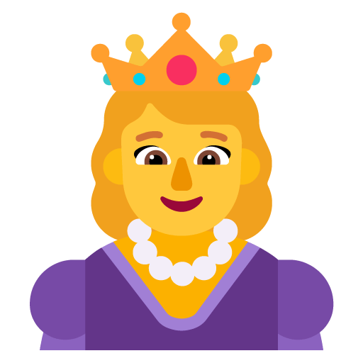 Microsoft design of the princess emoji verson:Windows-11-22H2