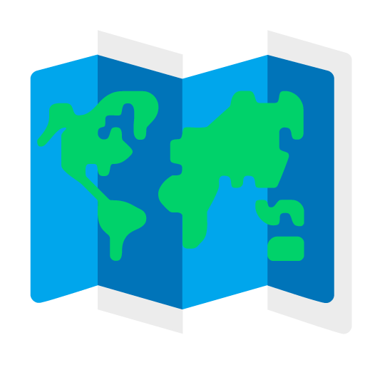 Microsoft design of the world map emoji verson:Windows-11-22H2