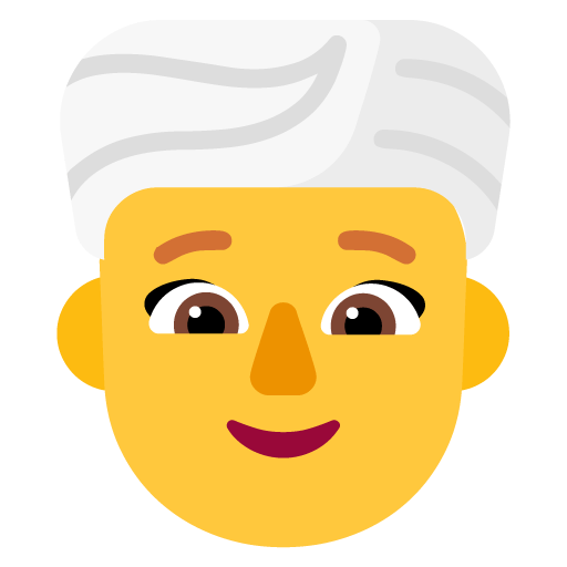Microsoft design of the woman wearing turban emoji verson:Windows-11-22H2