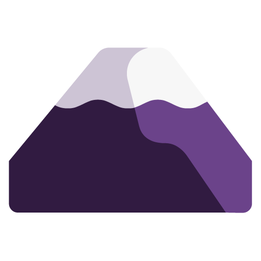 Microsoft design of the mount fuji emoji verson:Windows-11-22H2