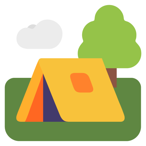 Microsoft design of the camping emoji verson:Windows-11-22H2