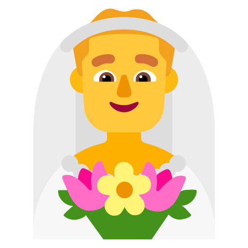 Microsoft design of the man with veil emoji verson:Windows-11-22H2