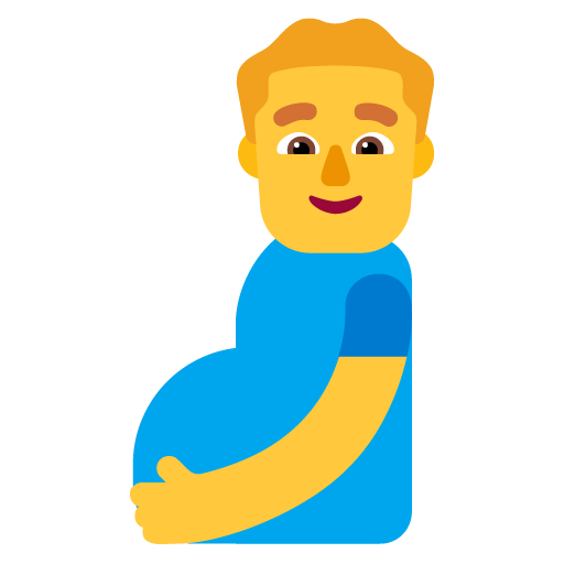 Microsoft design of the pregnant man emoji verson:Windows-11-22H2