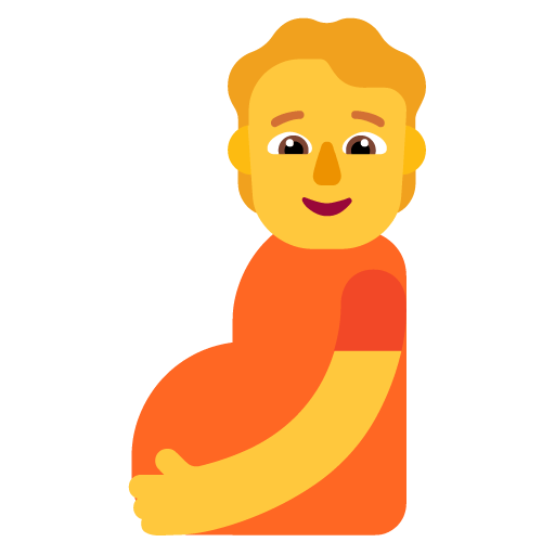 Microsoft design of the pregnant person emoji verson:Windows-11-22H2