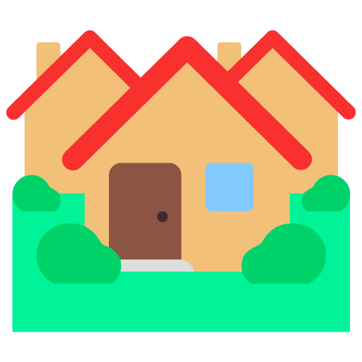 Microsoft design of the houses emoji verson:Windows-11-22H2