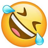 Whatsapp design of the rolling on the floor laughing emoji verson:2.23.2.72