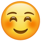 Whatsapp design of the smiling face emoji verson:2.23.2.72