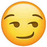 Whatsapp design of the smirking face emoji verson:2.23.2.72