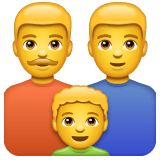 Whatsapp design of the family: man man boy emoji verson:2.23.2.72