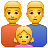 Whatsapp design of the family: man man girl emoji verson:2.23.2.72