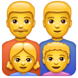 Whatsapp design of the family: man man girl boy emoji verson:2.23.2.72