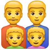 Whatsapp design of the family: man man boy boy emoji verson:2.23.2.72