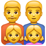 Whatsapp design of the family: man man girl girl emoji verson:2.23.2.72