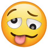 Whatsapp design of the woozy face emoji verson:2.23.2.72