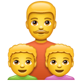 Whatsapp design of the family: man boy boy emoji verson:2.23.2.72