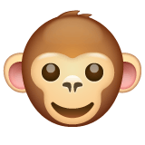 Whatsapp design of the monkey face emoji verson:2.23.2.72