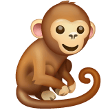 Whatsapp design of the monkey emoji verson:2.23.2.72