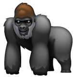 Whatsapp design of the gorilla emoji verson:2.23.2.72