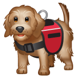 Whatsapp design of the service dog emoji verson:2.23.2.72