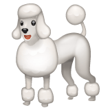 Whatsapp design of the poodle emoji verson:2.23.2.72